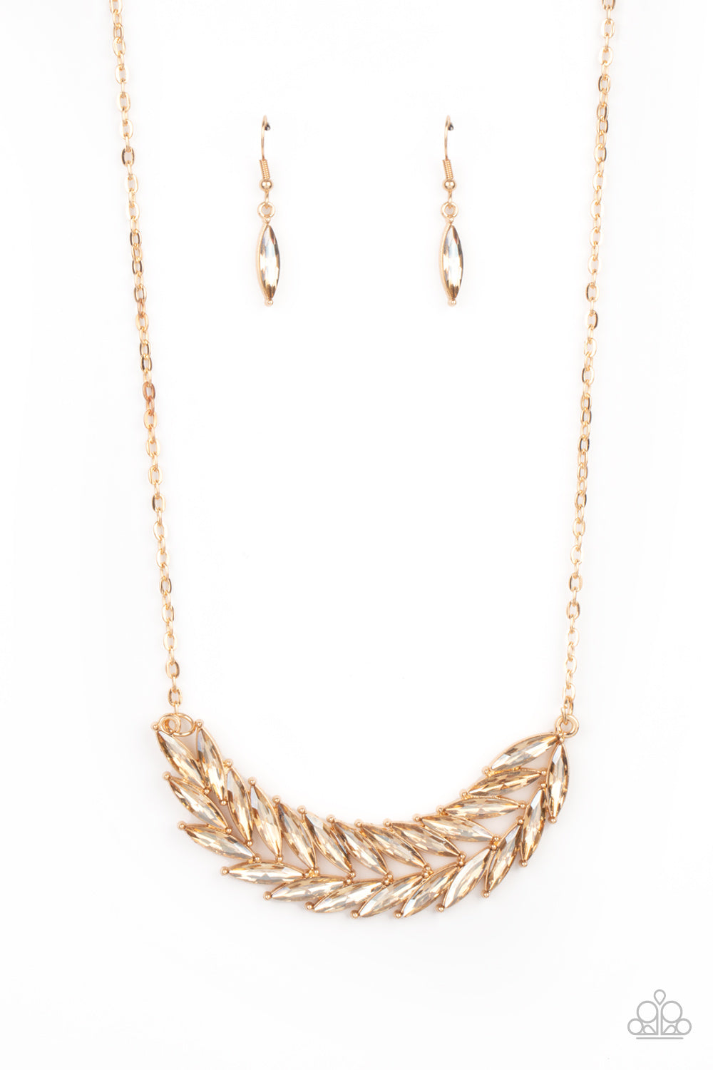 Paparazzi Flight of FANCINESS - Gold Necklace - Pusher P