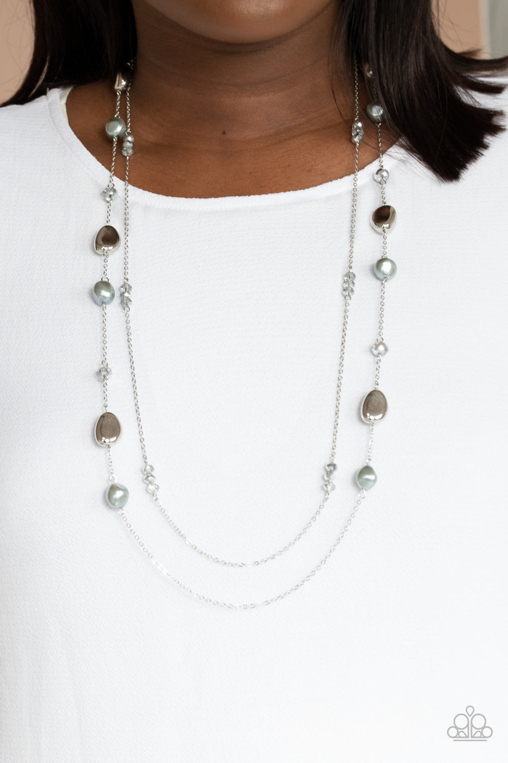 Paparazzi Gala Goals - Silver Necklace - Pusher P