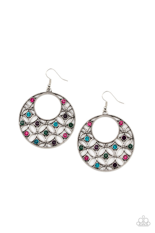Paparazzi Garden Garnish - Multi Earrings - Pusher P