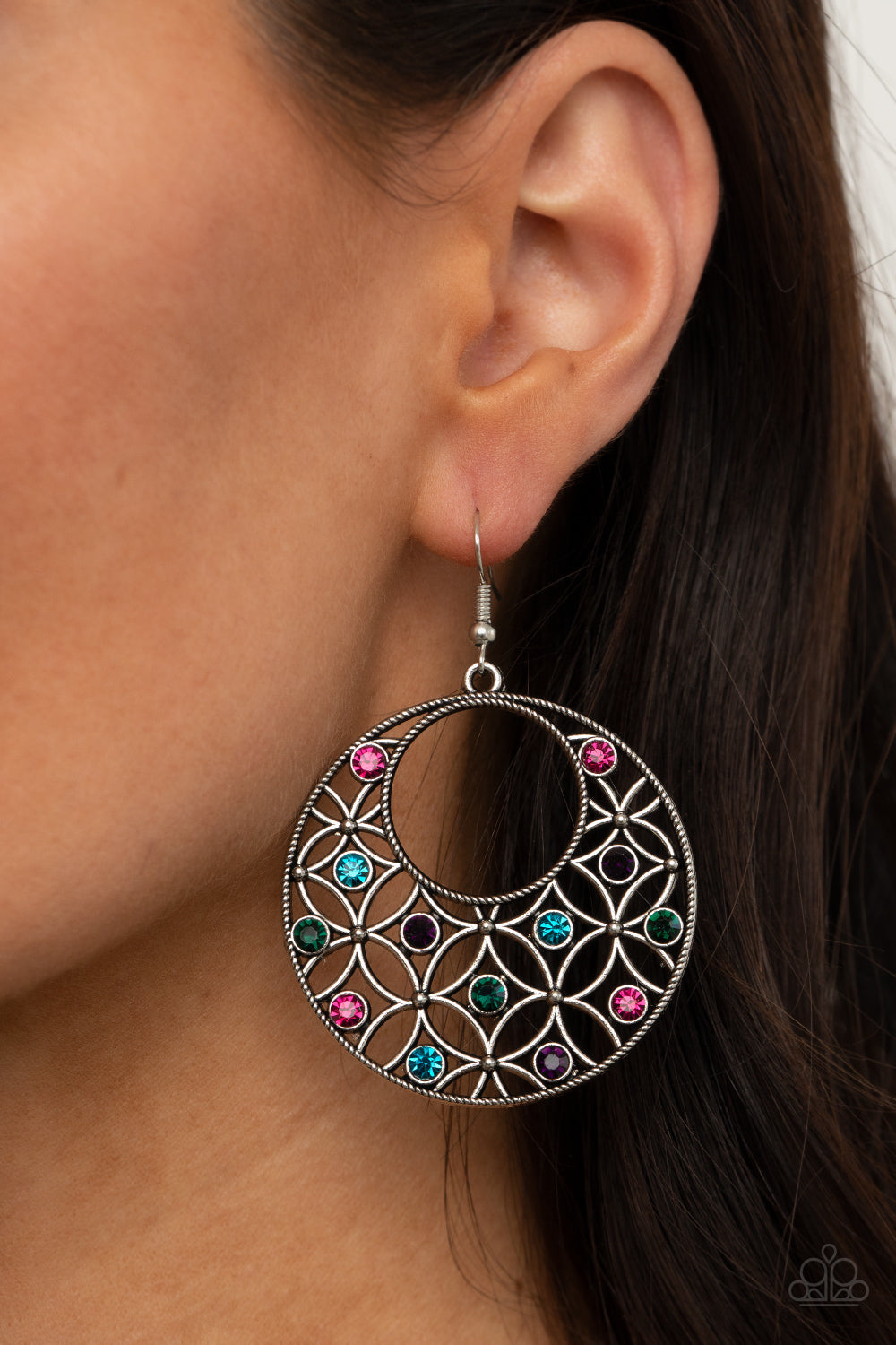 Paparazzi Garden Garnish - Multi Earrings - Pusher P