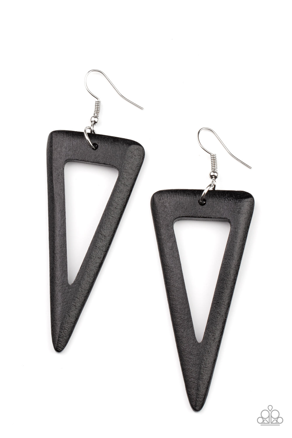 Paparazzi Bermuda Backpacker - Black Earrings - Pusher P
