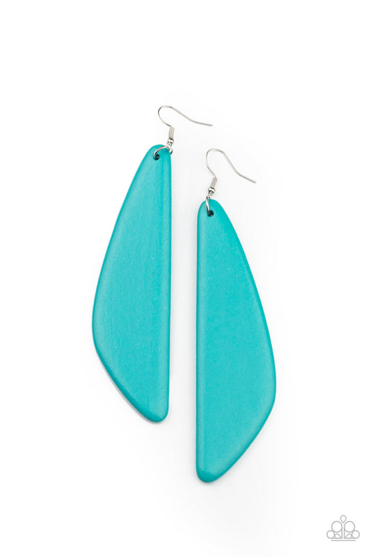 Paparazzi Scuba Dream - Blue Earrings - Pusher P