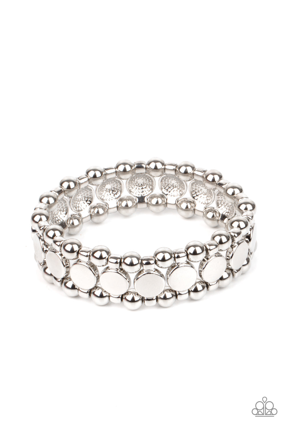 Paparazzi Metro Magnetism - Silver Bracelet - Pusher P
