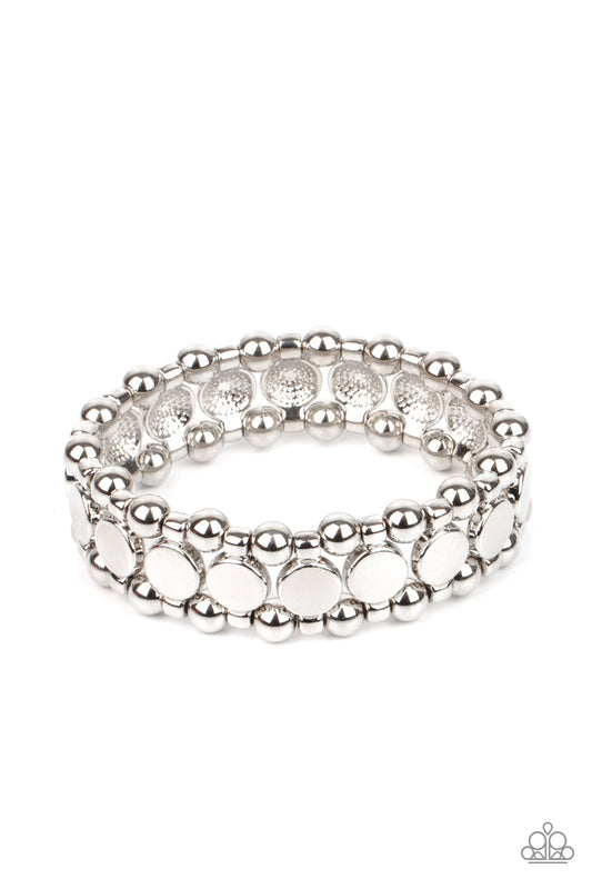 Paparazzi Metro Magnetism - Silver Bracelet - Pusher P