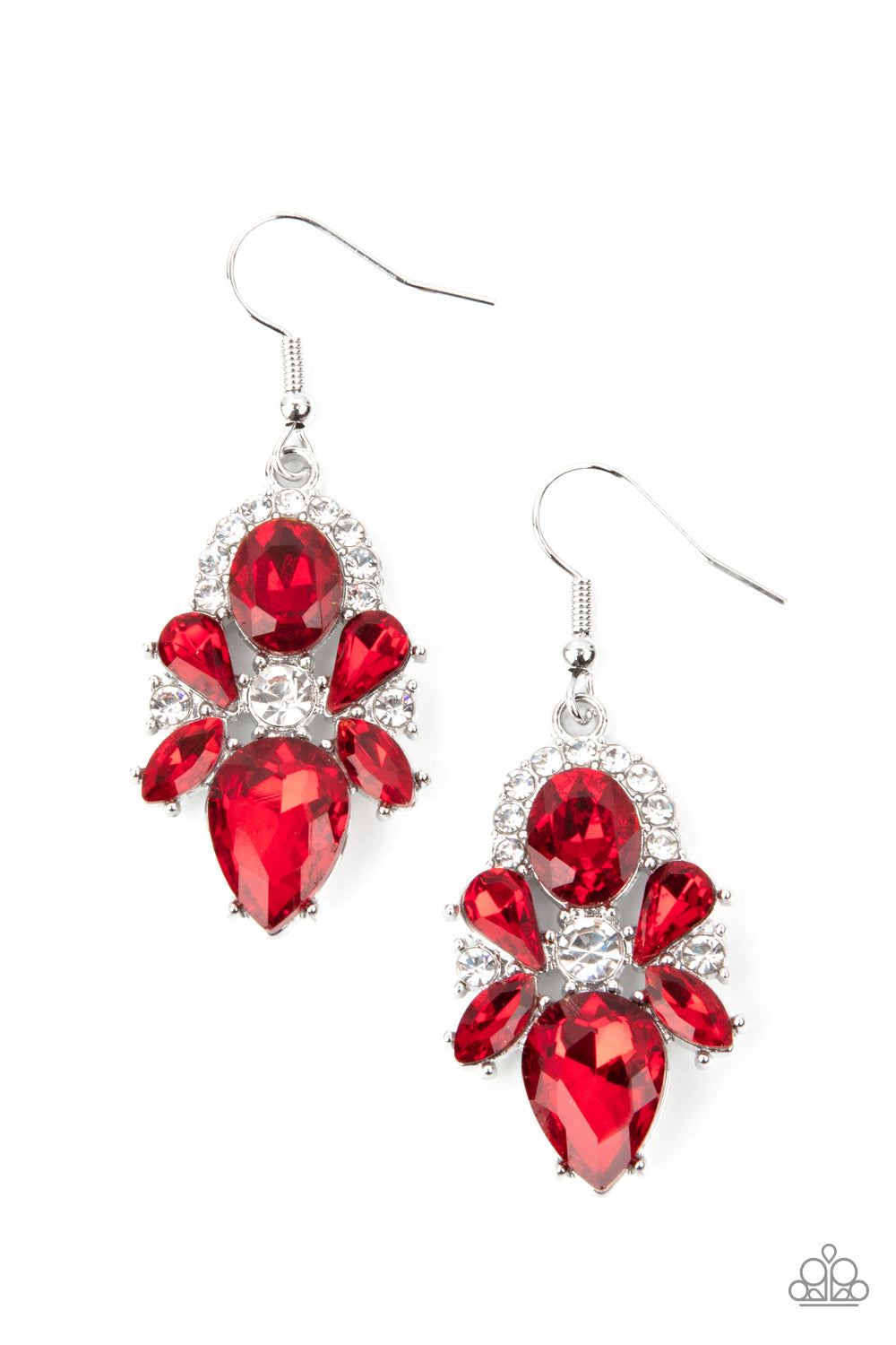 Paparazzi Stunning Starlet - Red Earrings - Pusher P