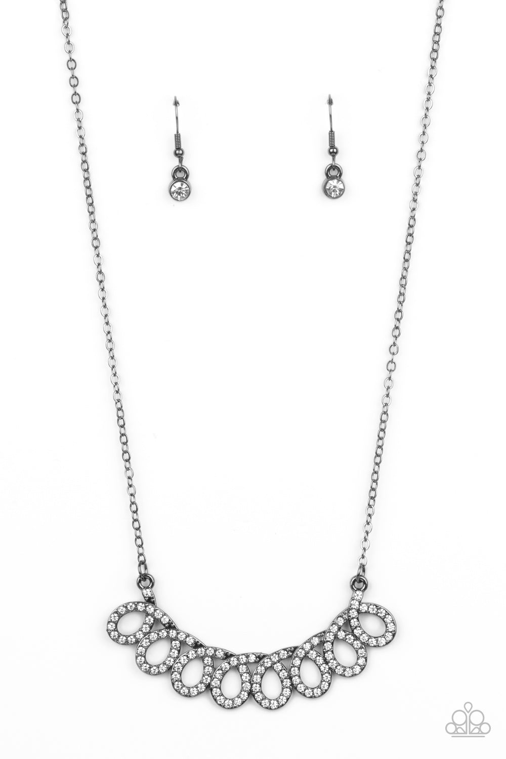 Paparazzi Timeless Trimmings - Black Necklace - Pusher P