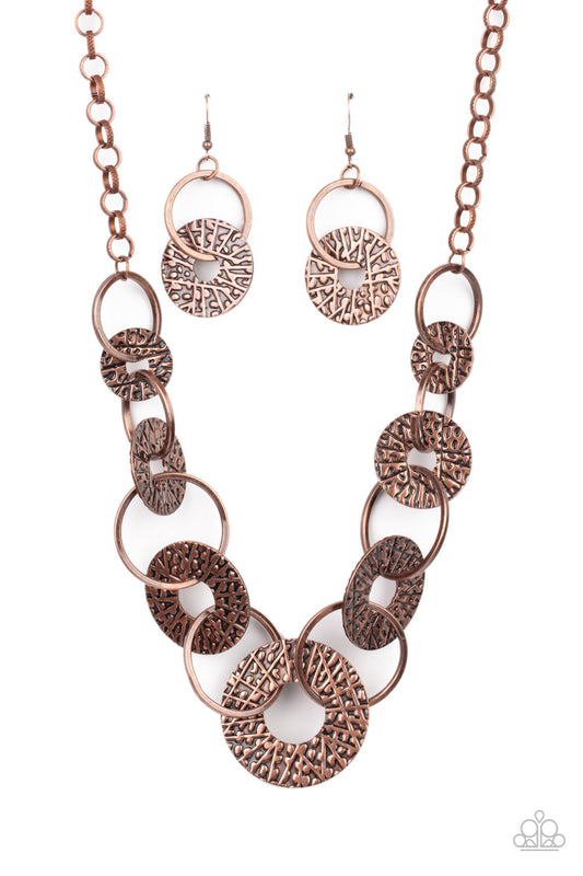 Paparazzi Industrial Envy - Copper Necklace - Pusher P