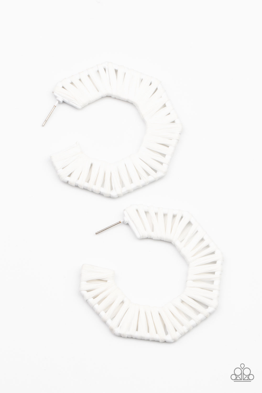 Paparazzi Fabulously Fiesta - White Earrings - Pusher P