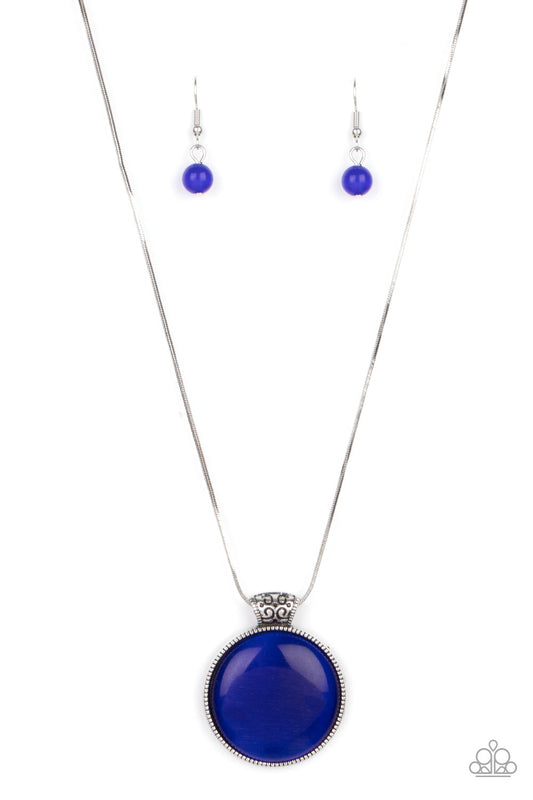 Paparazzi Look Into My Aura - Blue Necklace - Pusher P