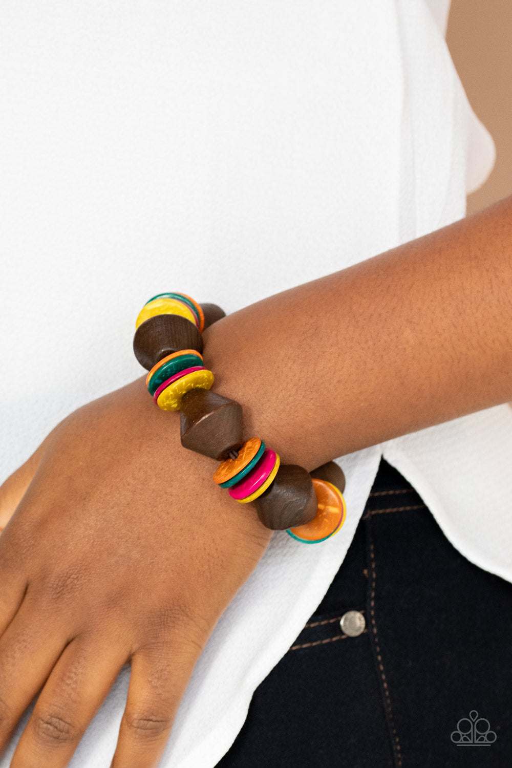 Paparazzi Bermuda Boardwalk - Multi Bracelet - Pusher P