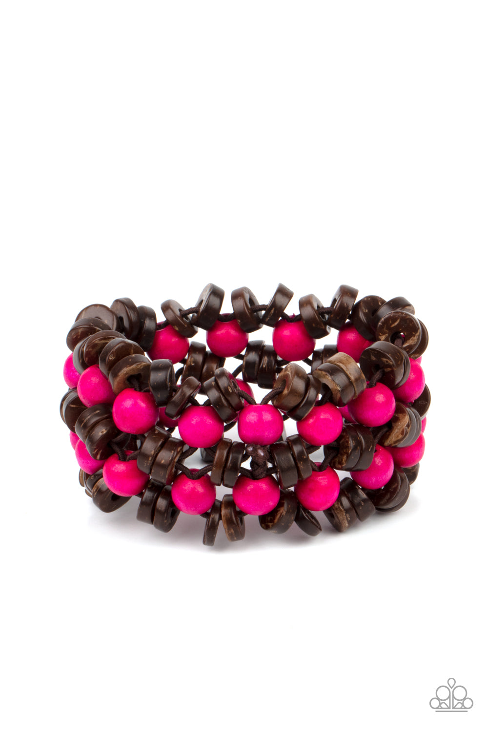 Paparazzi Tahiti Tourist - Pink Bracelet - Pusher P