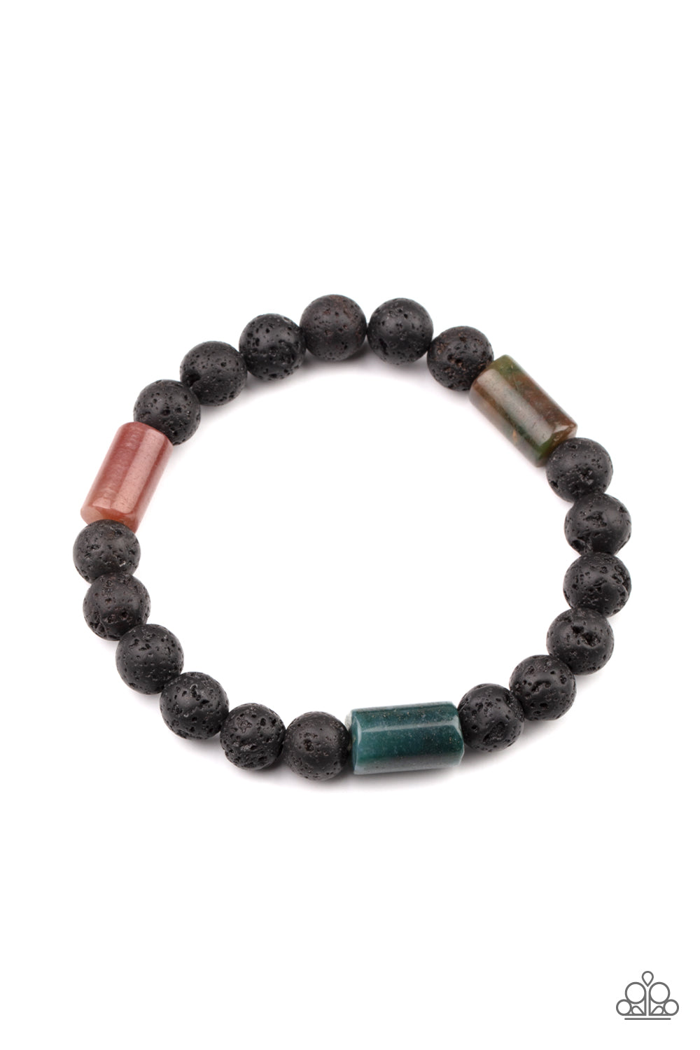 Paparazzi Earthy Energy - Green Bracelet - Pusher P
