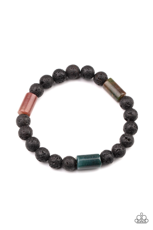 Paparazzi Earthy Energy - Green Bracelet - Pusher P