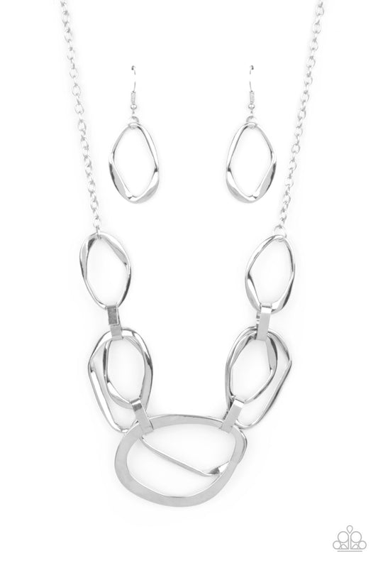 Paparazzi Prehistoric Heirloom - Silver Necklace - Pusher P