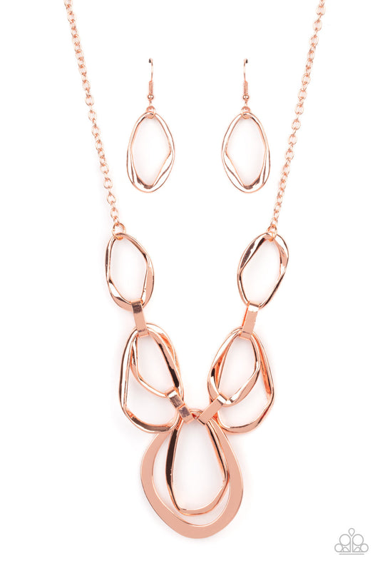 Paparazzi Prehistoric Heirloom - Copper Necklace - Pusher P