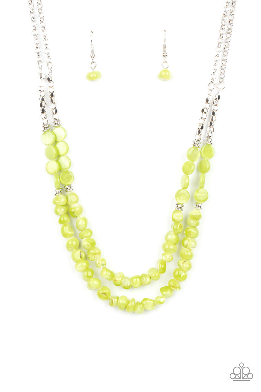 Paparazzi Staycation Status - Green Necklace - Pusher P