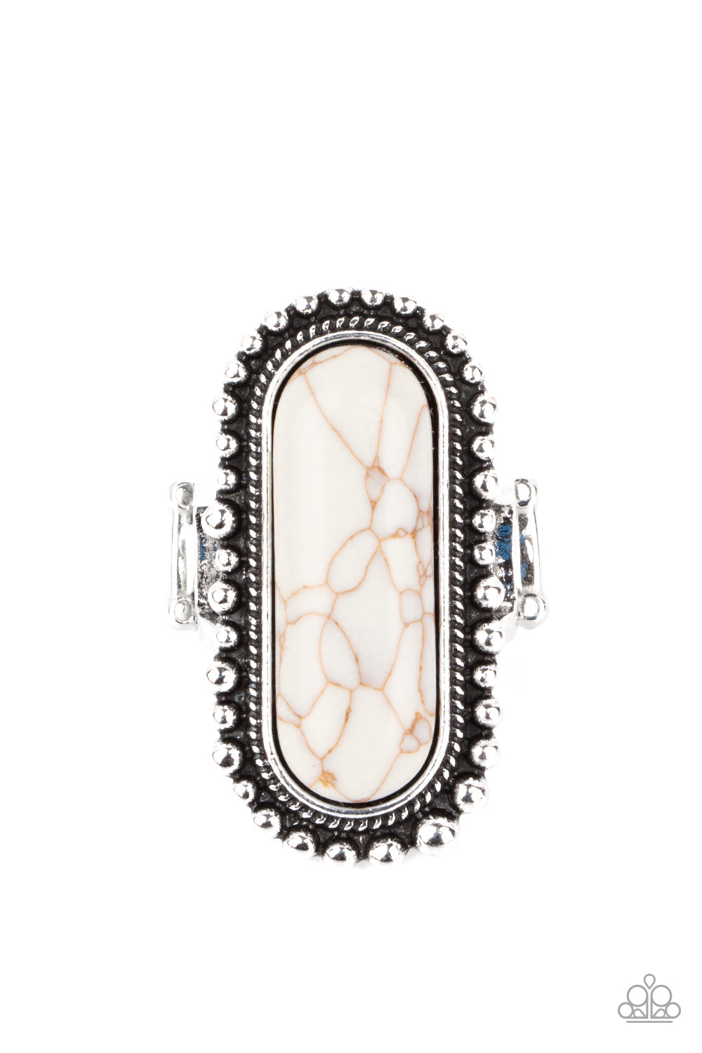 Paparazzi Sedona Scene - White Ring - Pusher P