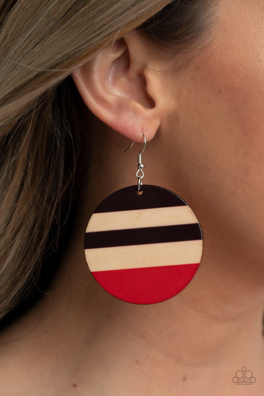 Paparazzi Life Yacht Party - Red Earrings - Pusher P