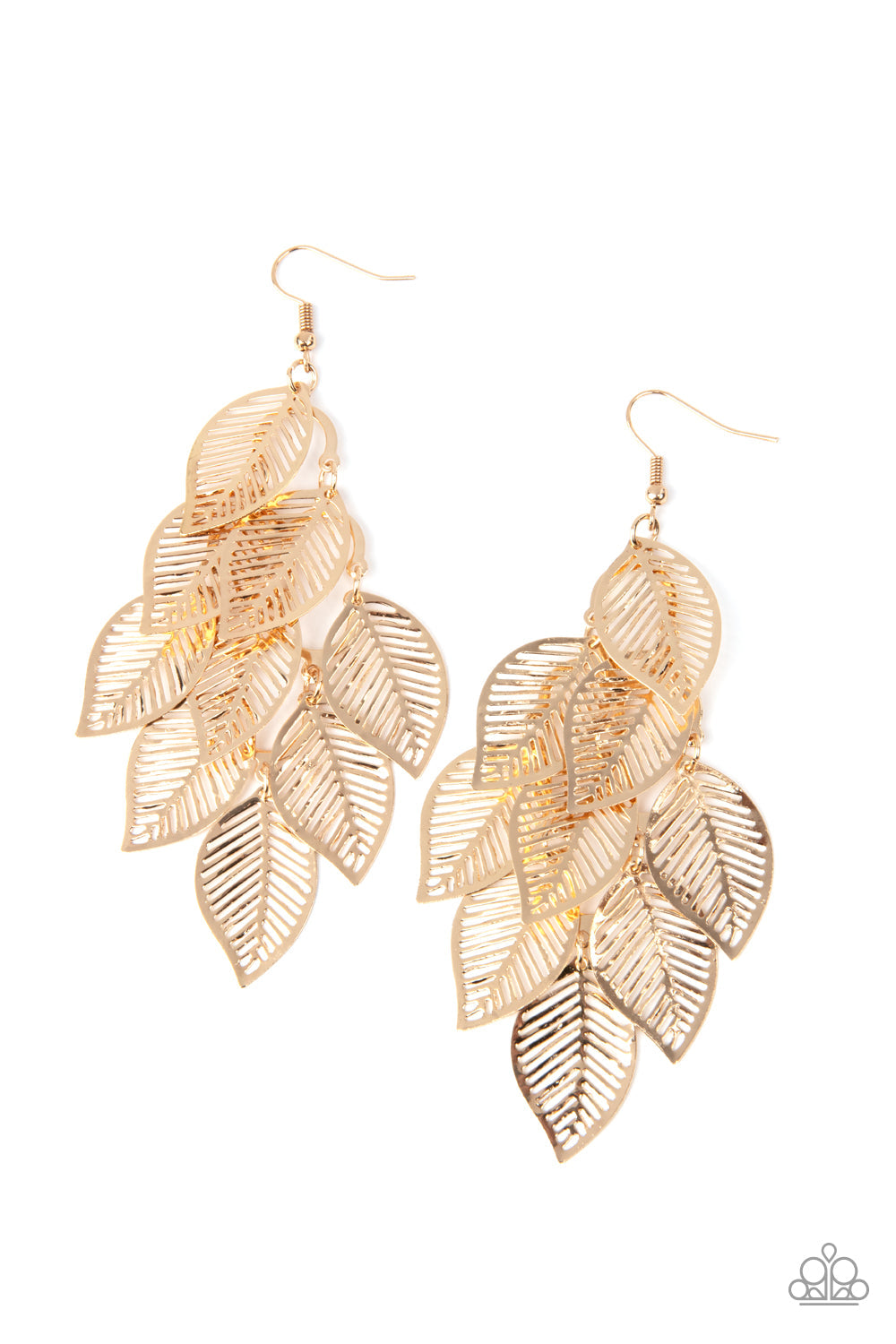 Paparazzi Limitlessly Leafy - Gold Earrings - Pusher P