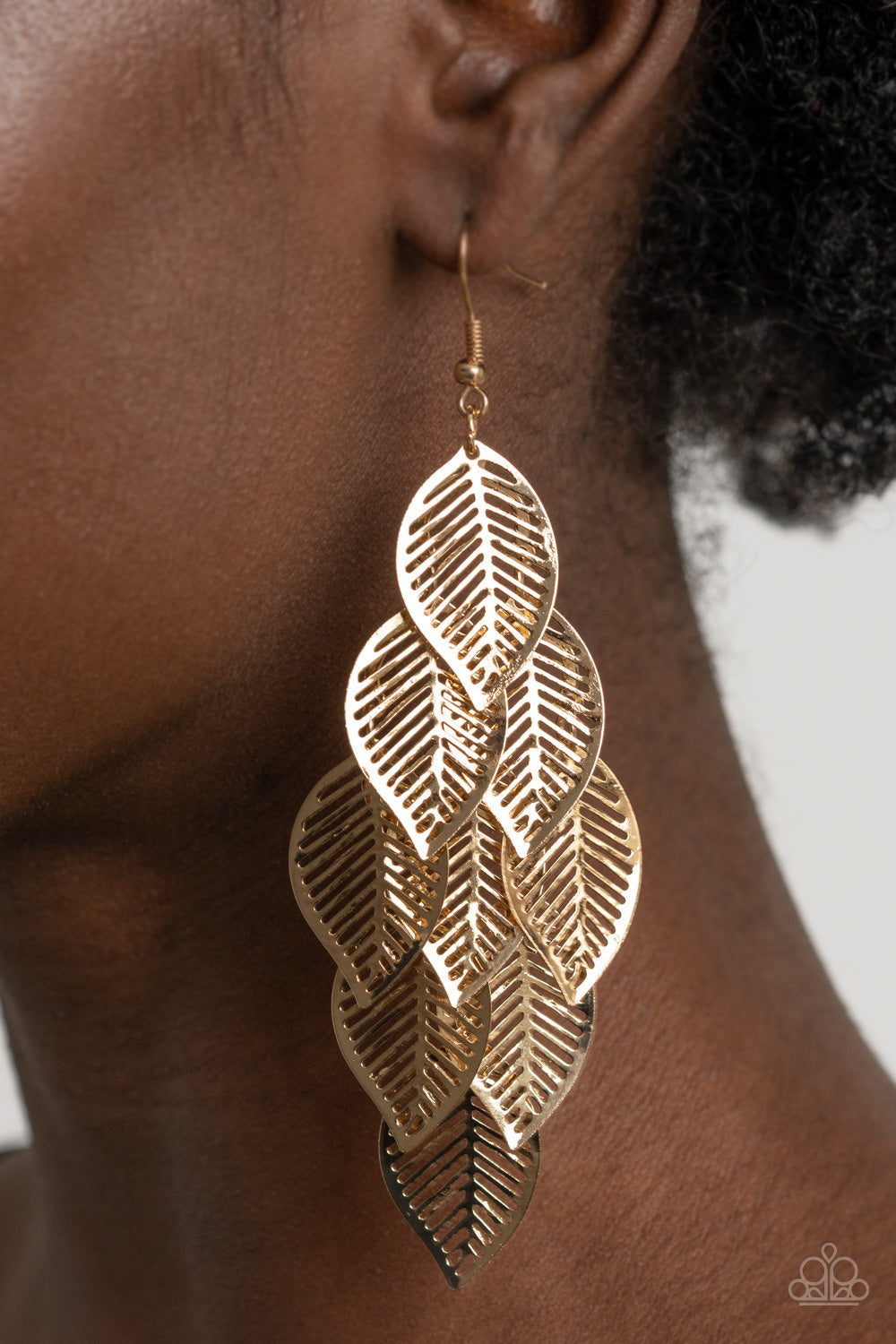 Paparazzi Limitlessly Leafy - Gold Earrings - Pusher P