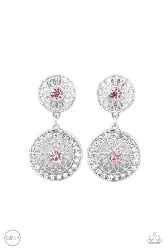 Paparazzi Life of The Garden Party - Pink Clip-On Earrings - Pusher P