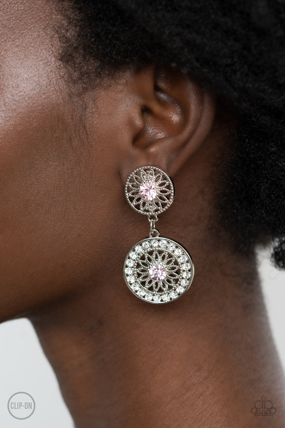 Paparazzi Life of The Garden Party - Pink Clip-On Earrings - Pusher P