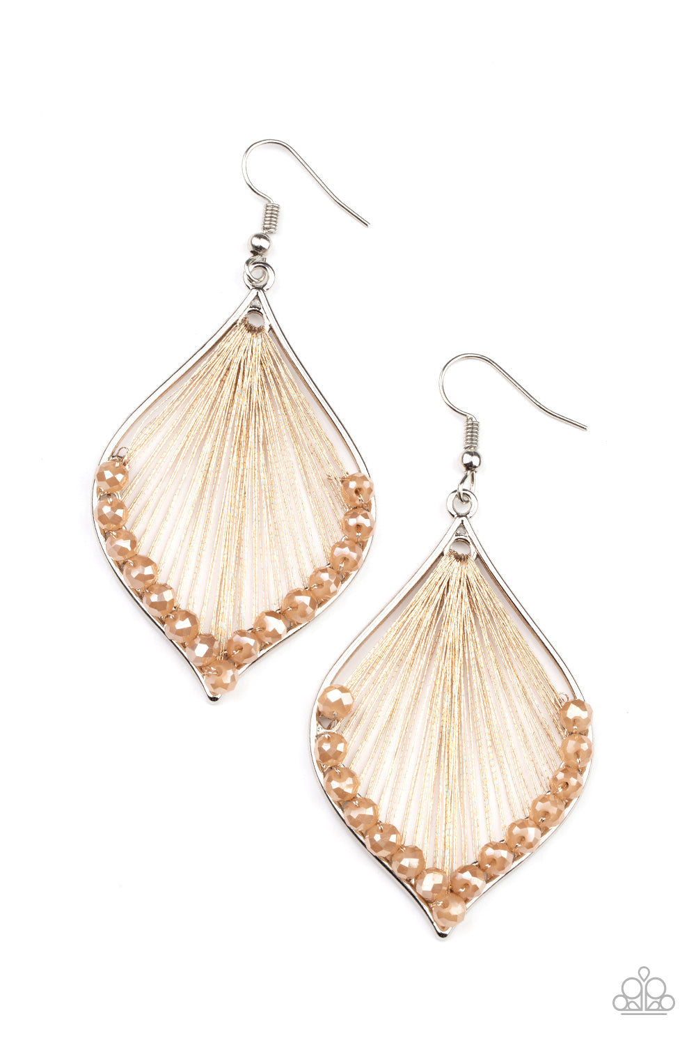 Paparazzi Pulling at My HARP-strings - Brown Earrings - Pusher P