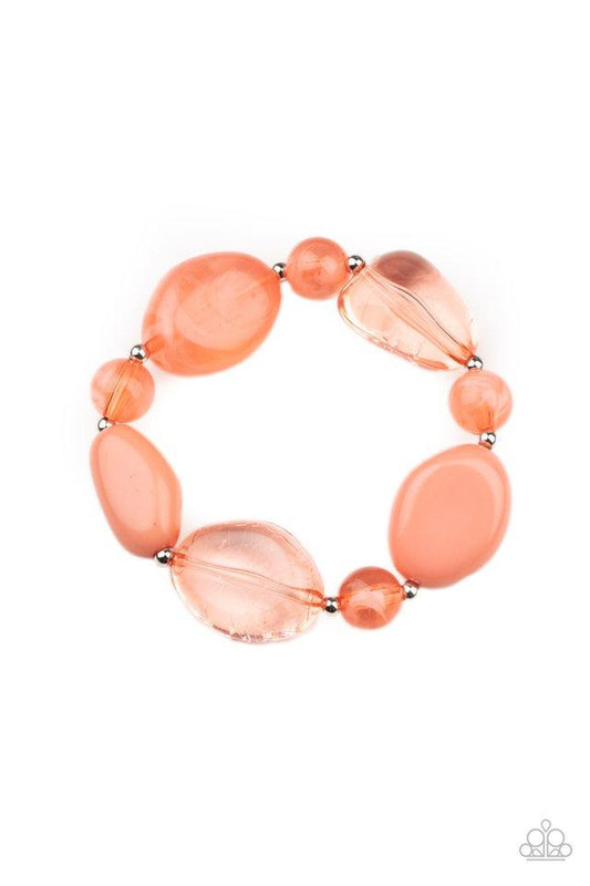 Paparazzi I Need a STAYCATION - Orange Bracelet - Pusher P