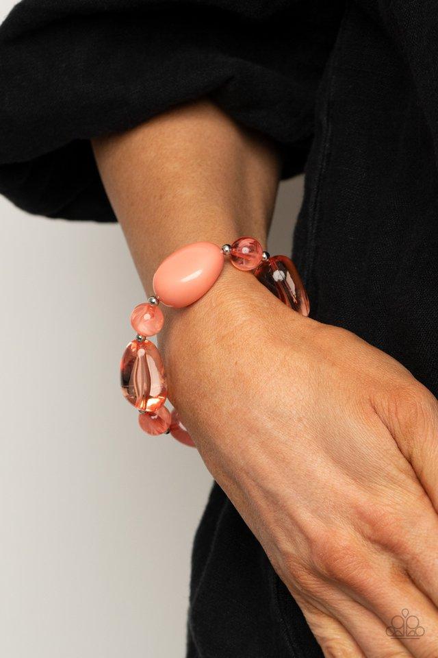 Paparazzi I Need a STAYCATION - Orange Bracelet - Pusher P