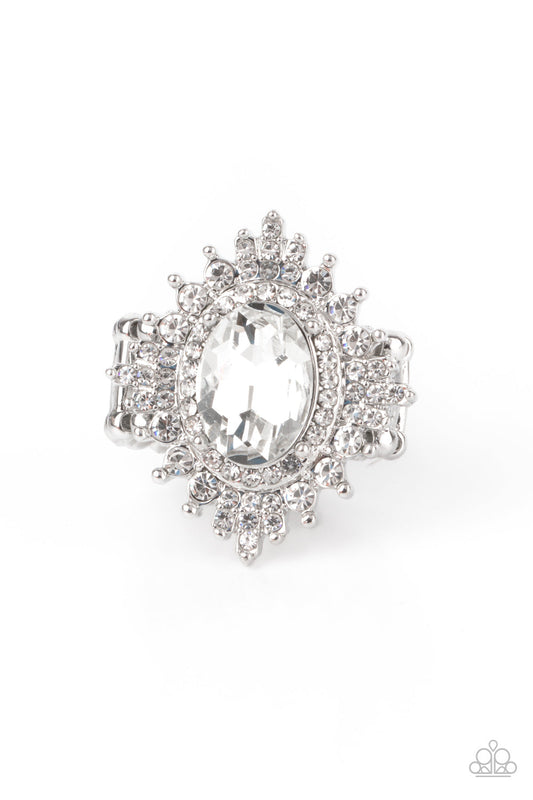 Paparazzi Five-Star Stunner - White Ring - Pusher P