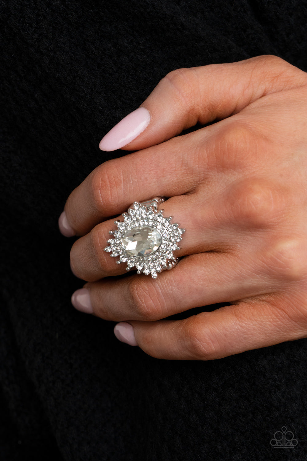 Paparazzi Five-Star Stunner - White Ring - Pusher P