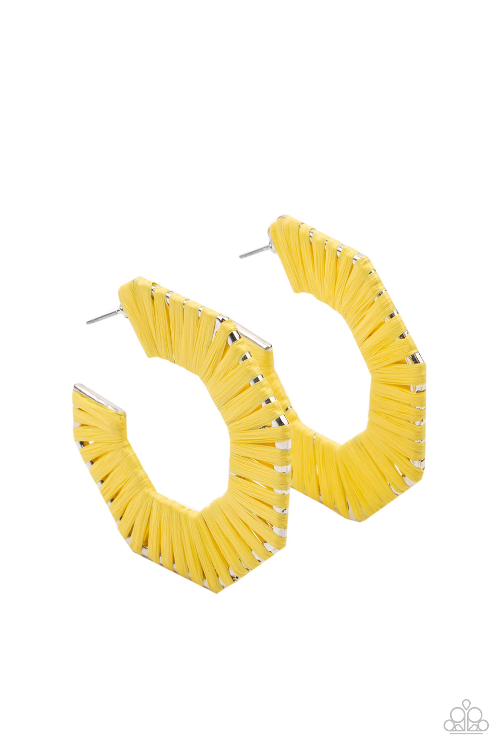 Paparazzi Fabulously Fiesta - Yellow Earrings - Pusher P