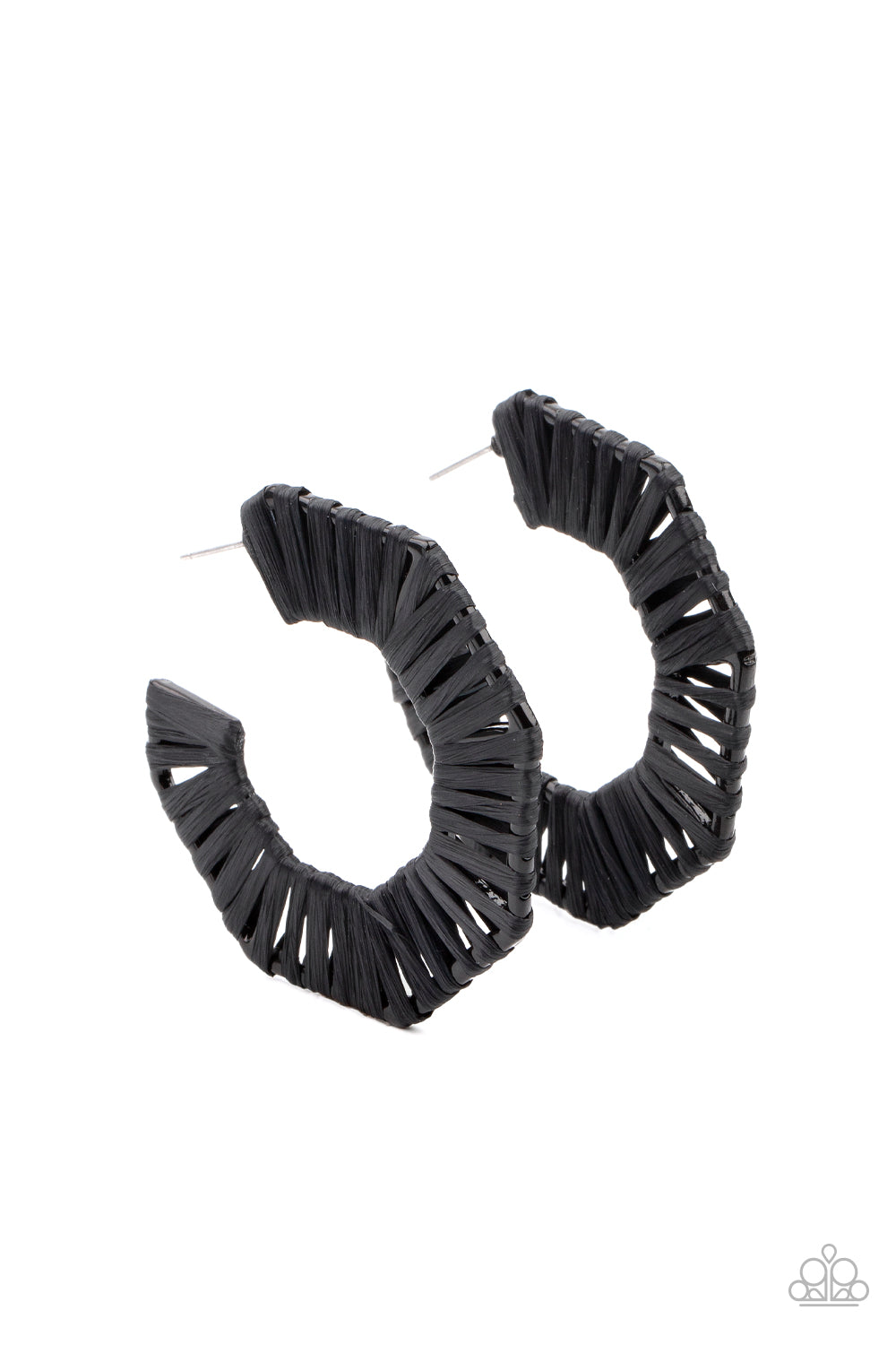 Paparazzi Fabulously Fiesta - Black Earrings - Pusher P
