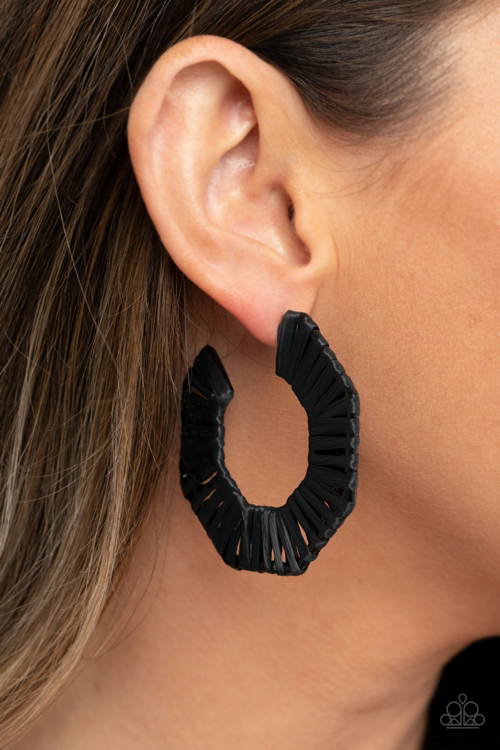 Paparazzi Fabulously Fiesta - Black Earrings - Pusher P