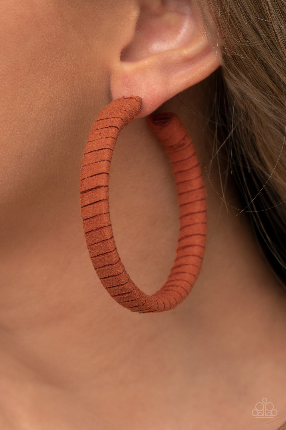 Paparazzi Suede Parade - Orange Earrings - Pusher P