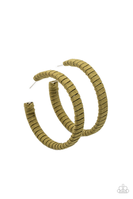 Paparazzi Suede Parade - Green Bracelet