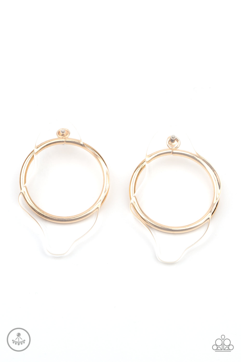 Paparazzi Clear The Way! - Gold Earrings - Pusher P
