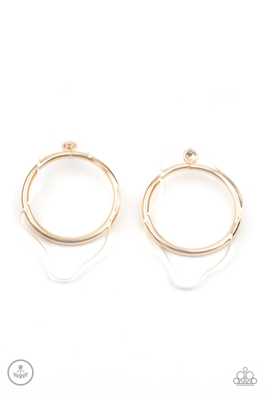 Paparazzi Clear The Way! - Gold Earrings
