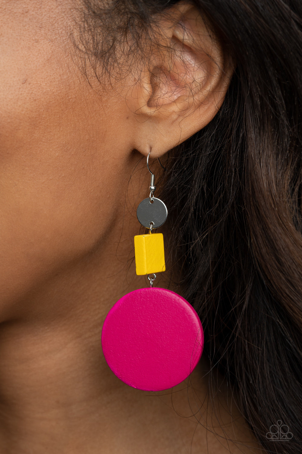 Paparazzi Modern Materials - Multi Earrings - Pusher P