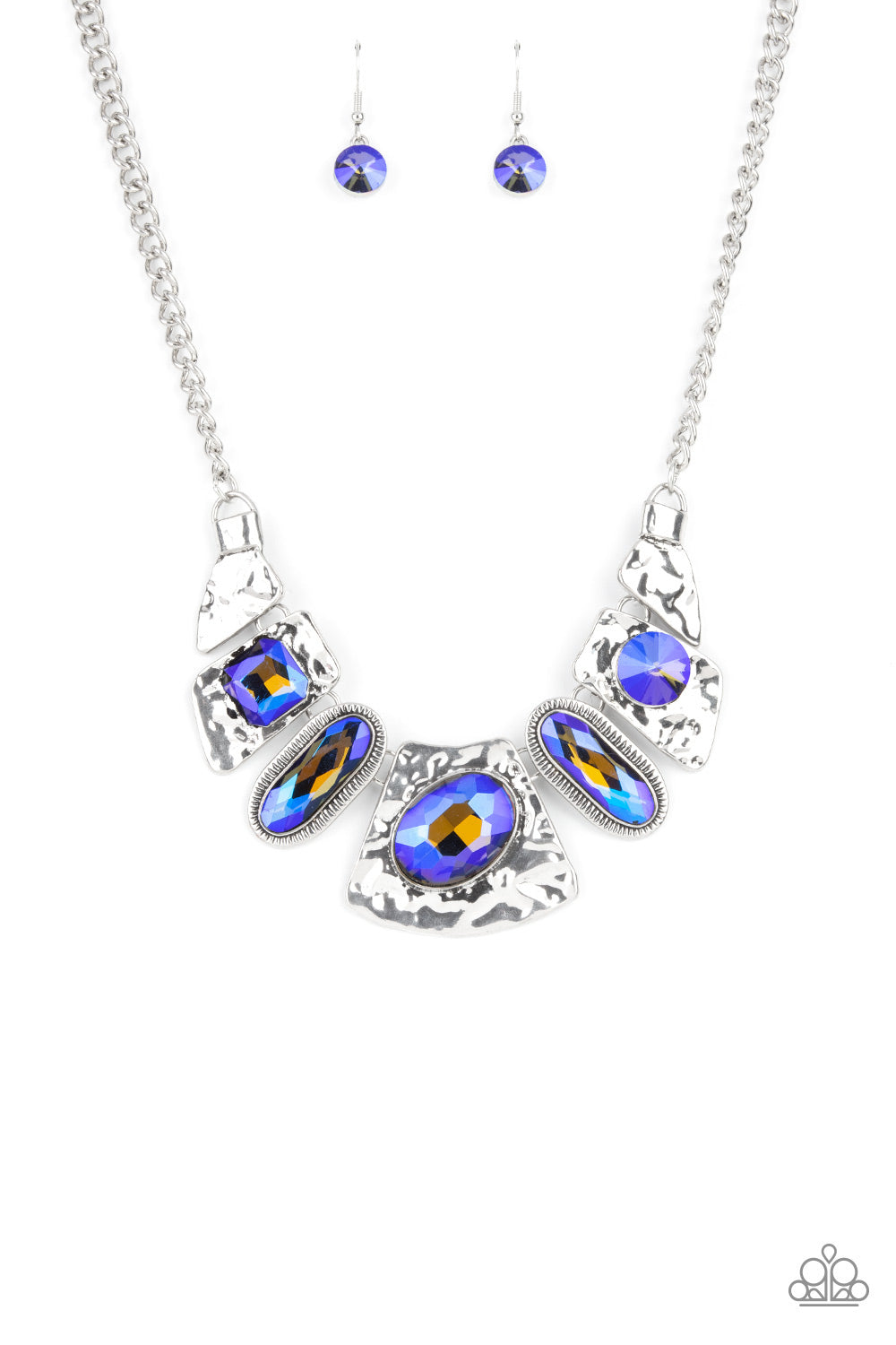 Paparazzi Futuristic Fashionista - Blue Necklace - Pusher P