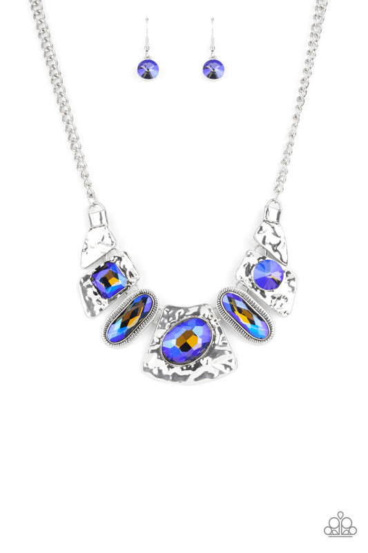 Paparazzi Futuristic Fashionista - Blue Necklace - Pusher P