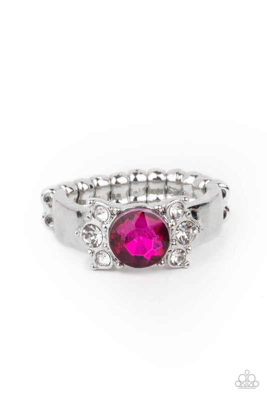 Paparazzi ROYAL Till The End - Pink Ring - Pusher P