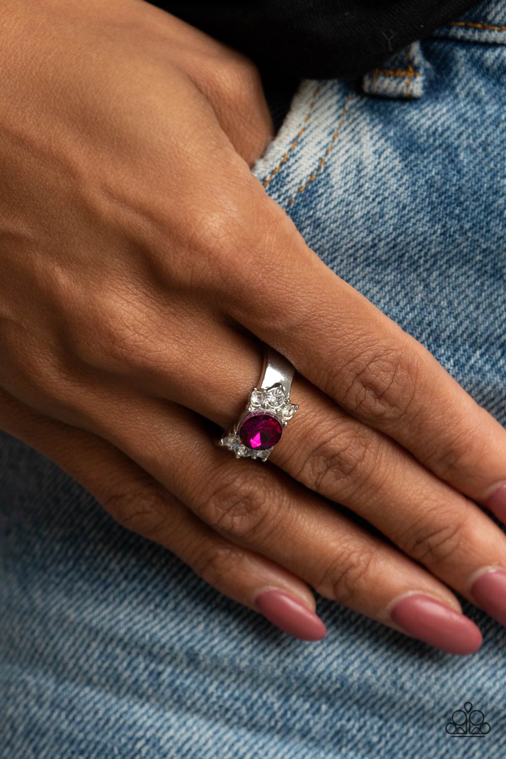 Paparazzi ROYAL Till The End - Pink Ring - Pusher P