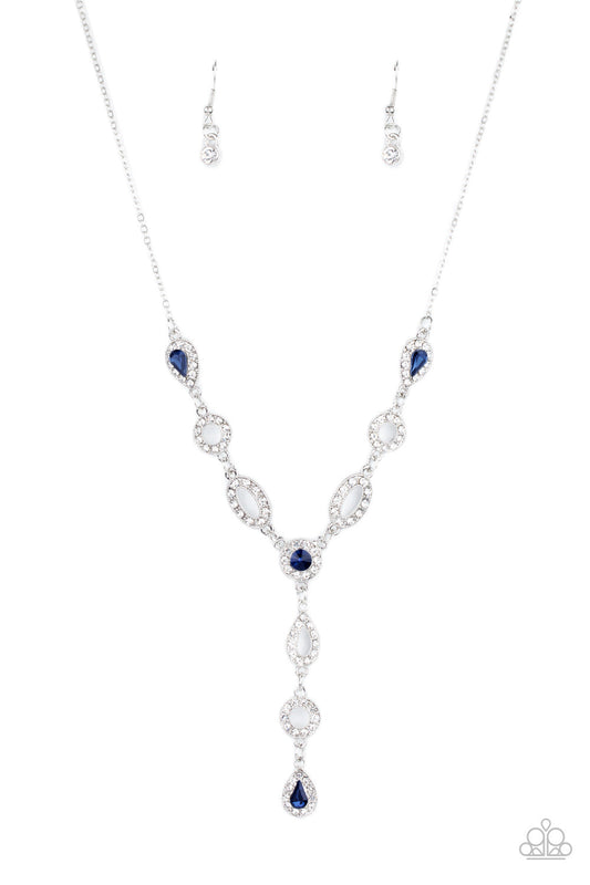 Paparazzi Royal Redux - Blue Necklace - Pusher P