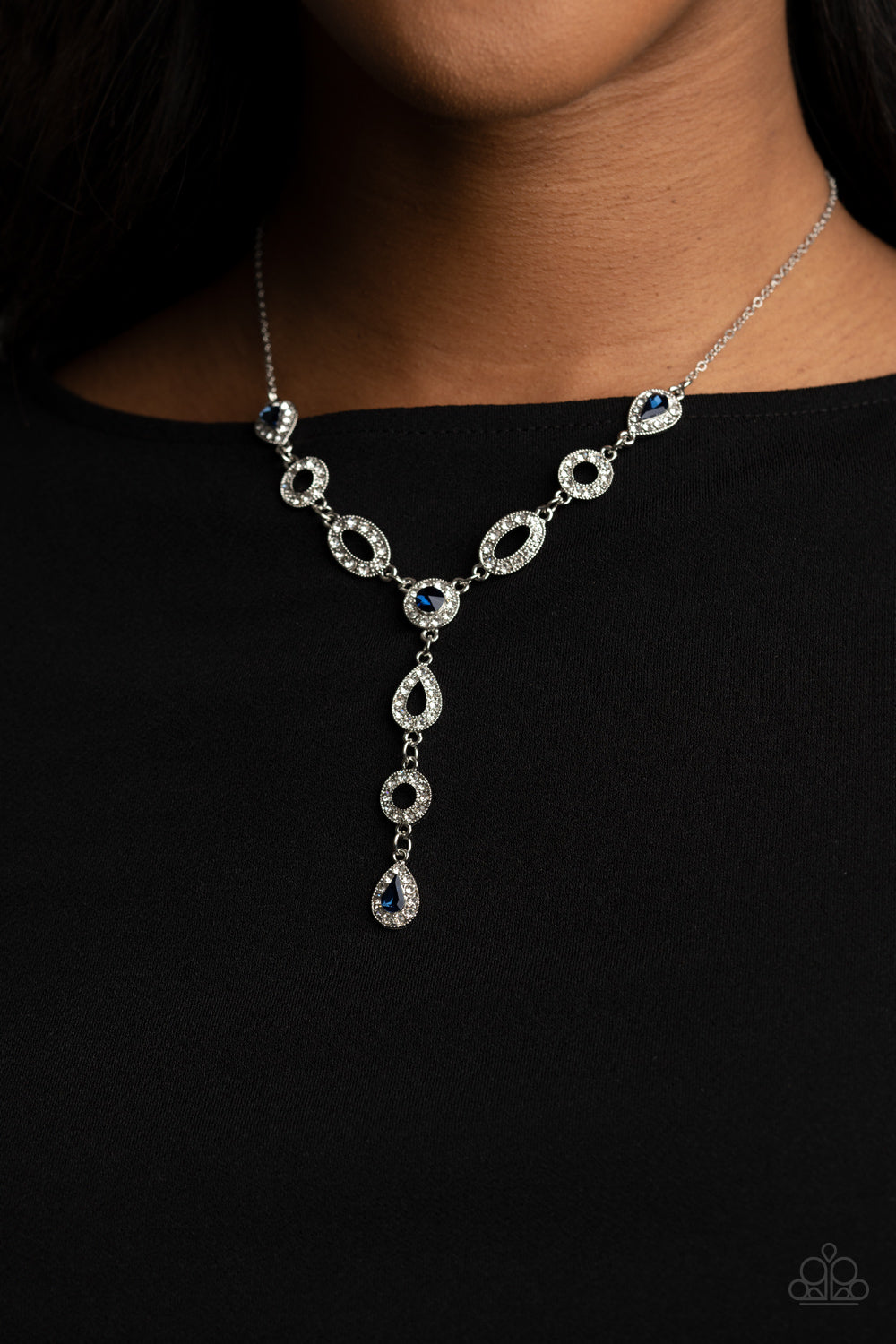 Paparazzi Royal Redux - Blue Necklace - Pusher P