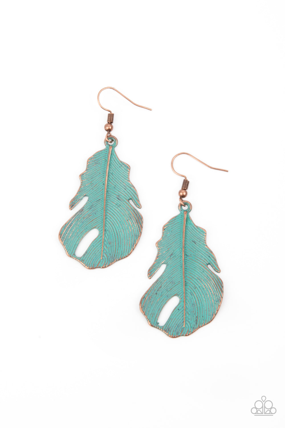 Paparazzi Heads QUILL Roll - Copper Earrings - Pusher P