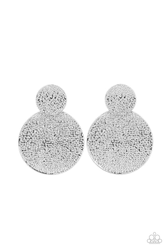 Paparazzi Refined Relic - Silver Earrings - Pusher P