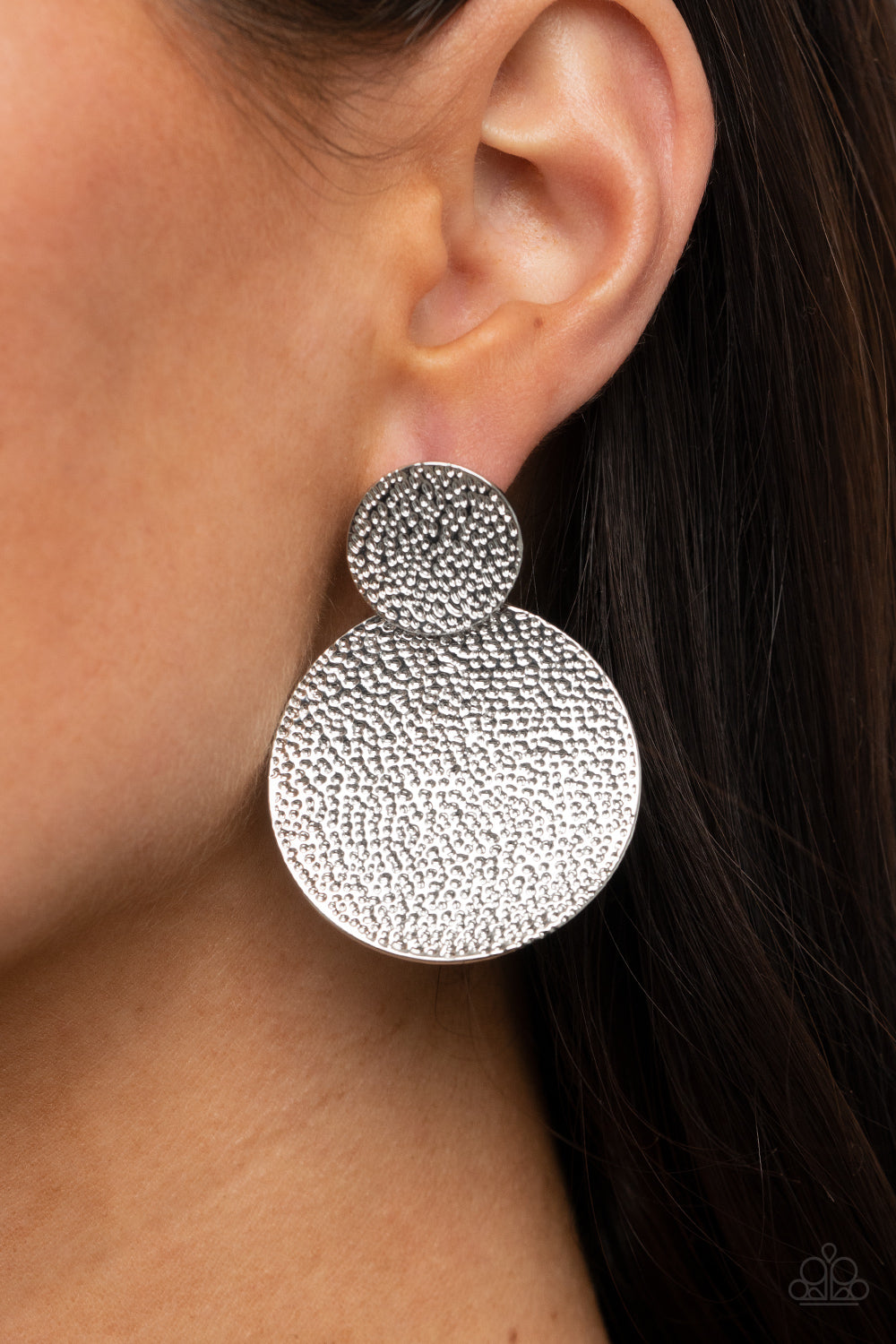 Paparazzi Refined Relic - Silver Earrings - Pusher P