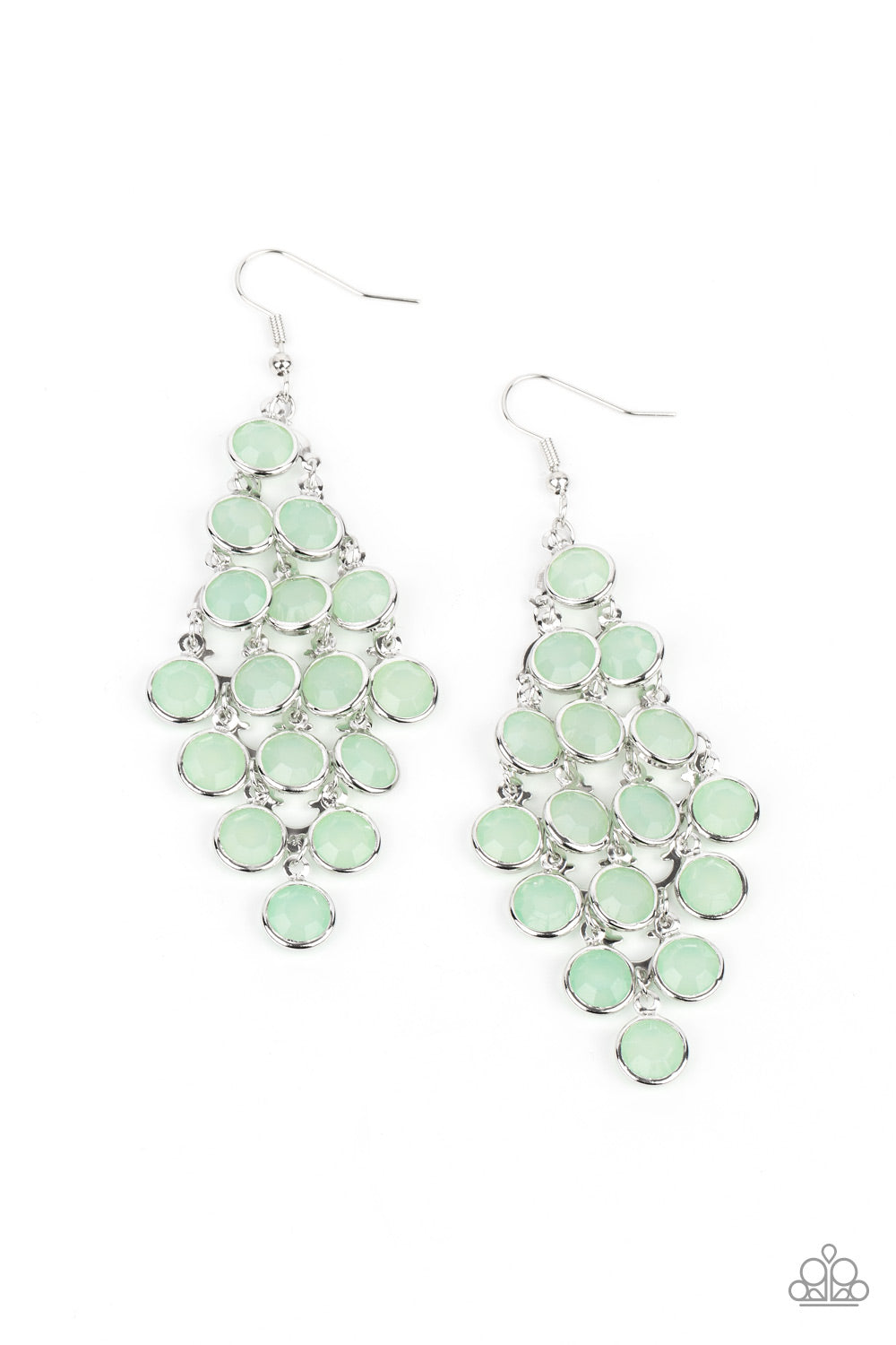 Paparazzi With All DEW Respect - Green Earrings - Pusher P