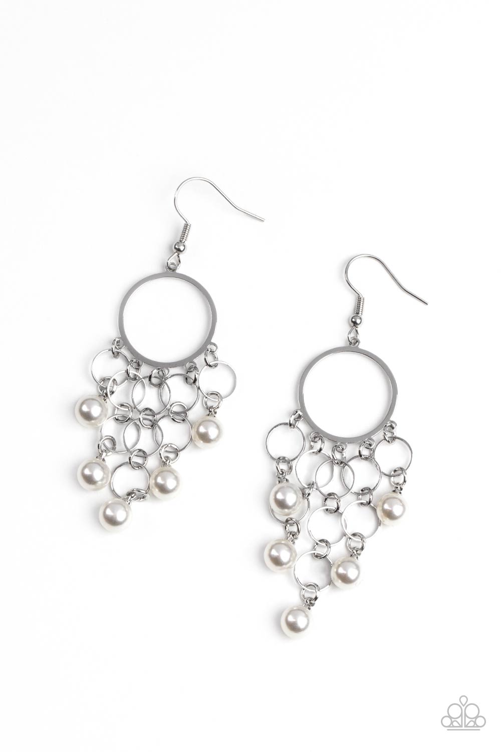 Paparazzi When Life Gives You Pearls - White Earrings - Pusher P